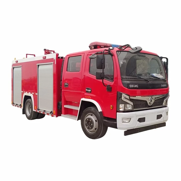 Dongfeng 4 Ton Double Cab Water Tank Fire Truck